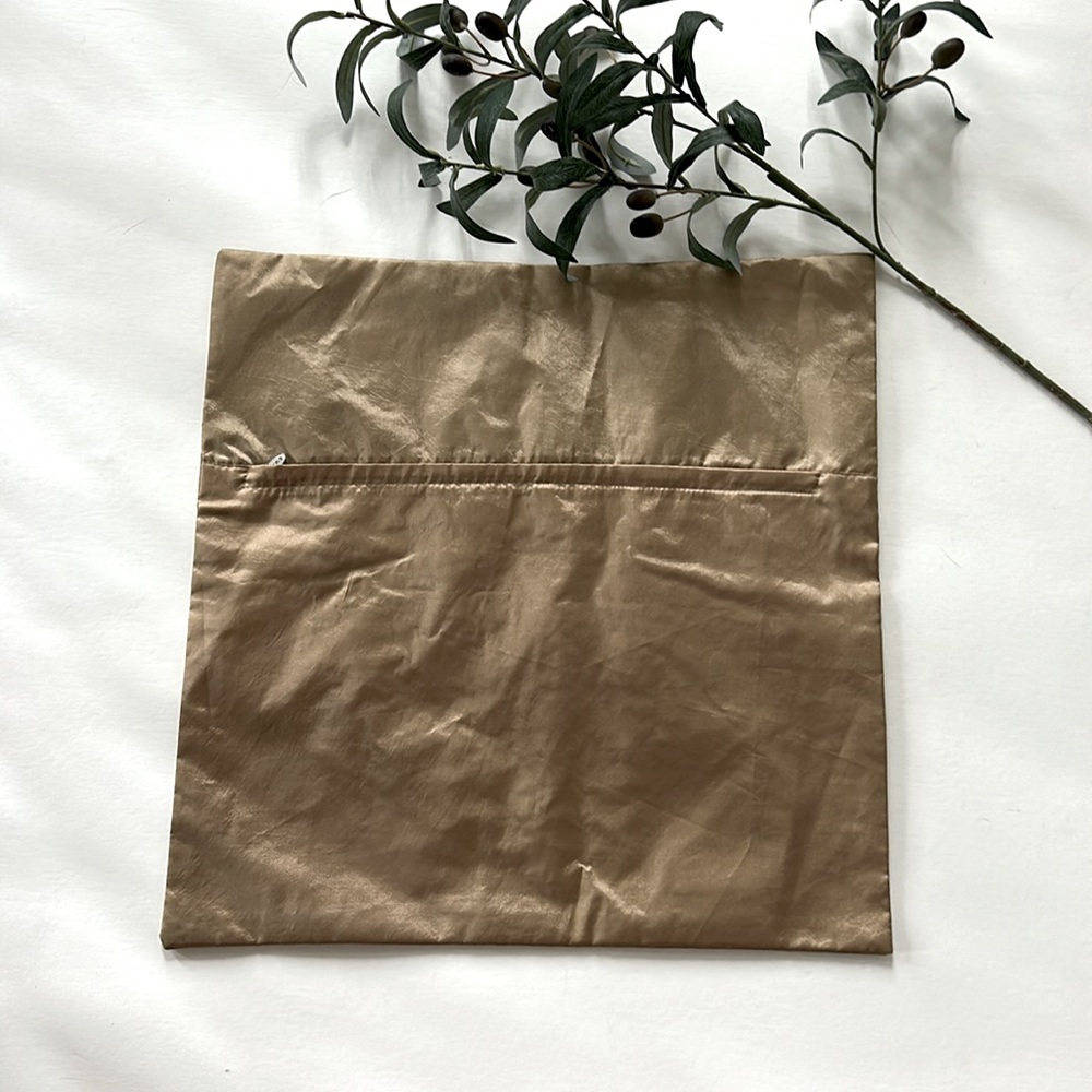 Silk Embroidered Floral Cushion Cover - Picture 4 of 6
